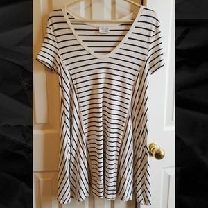 Zara Trafaluc Striped Swing Dress